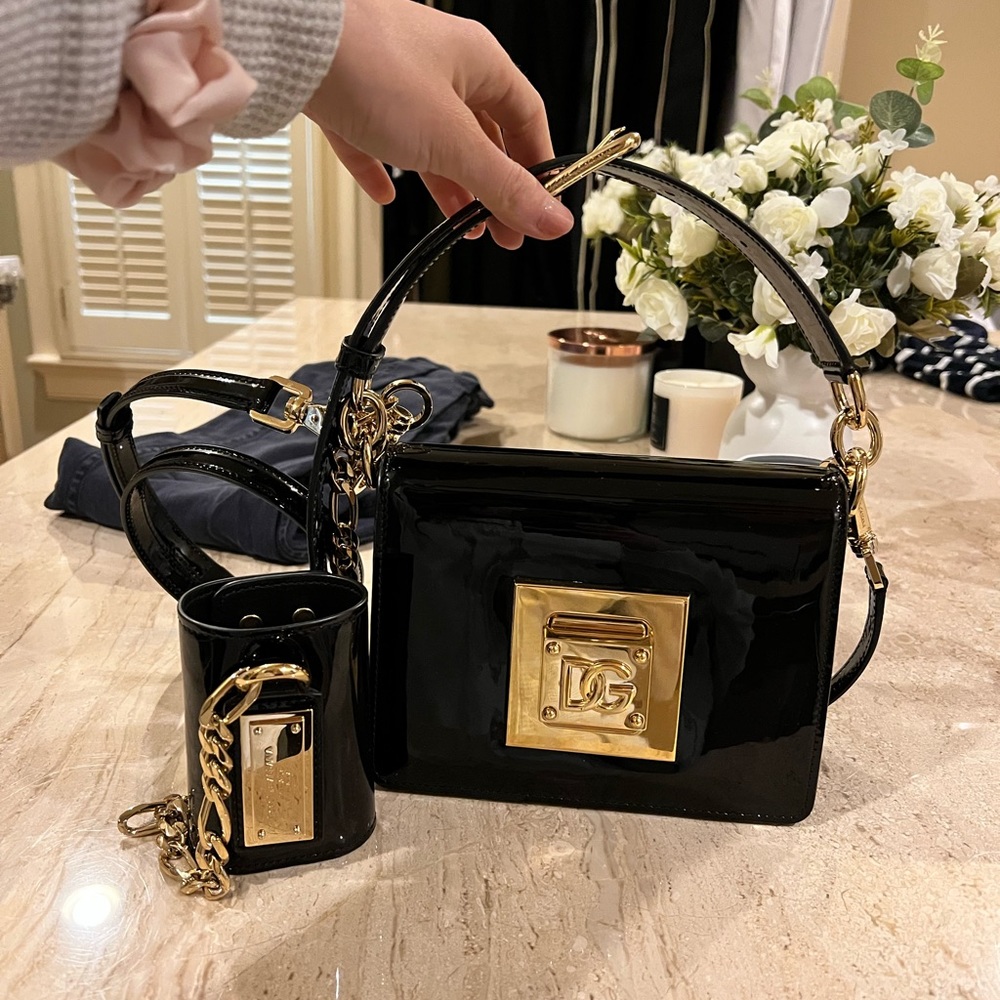 Dolce & Gabbana small patent leather bag